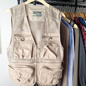 Beige Outdoor Utility Vest